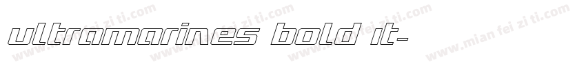 Ultramarines Bold It字体转换